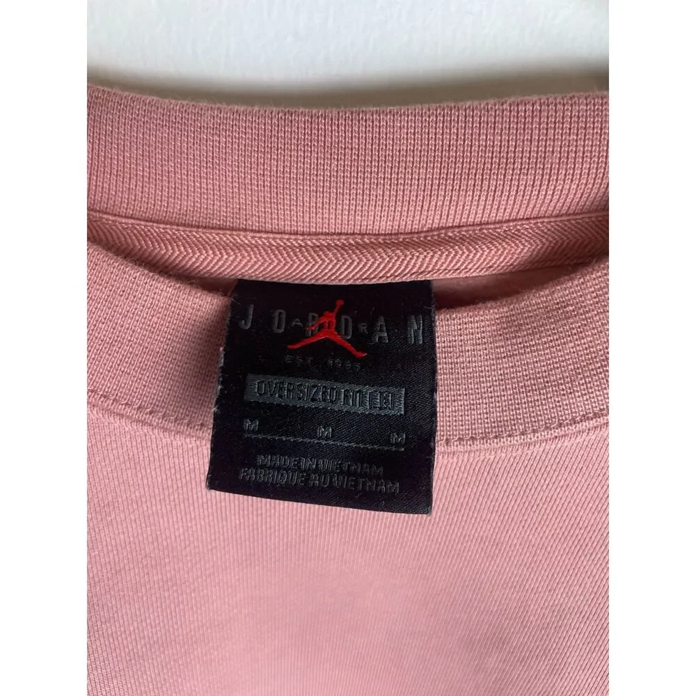 Jordan Oversized Crewneck Sweatshirt – Rose Pink – Size M